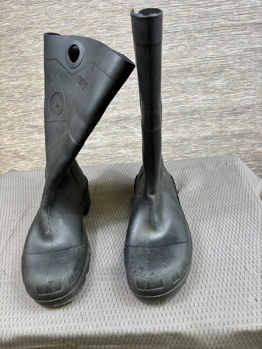 Dunlop Chesapeake Rain Boots Unisex Size M9 W11 Black Waterproof